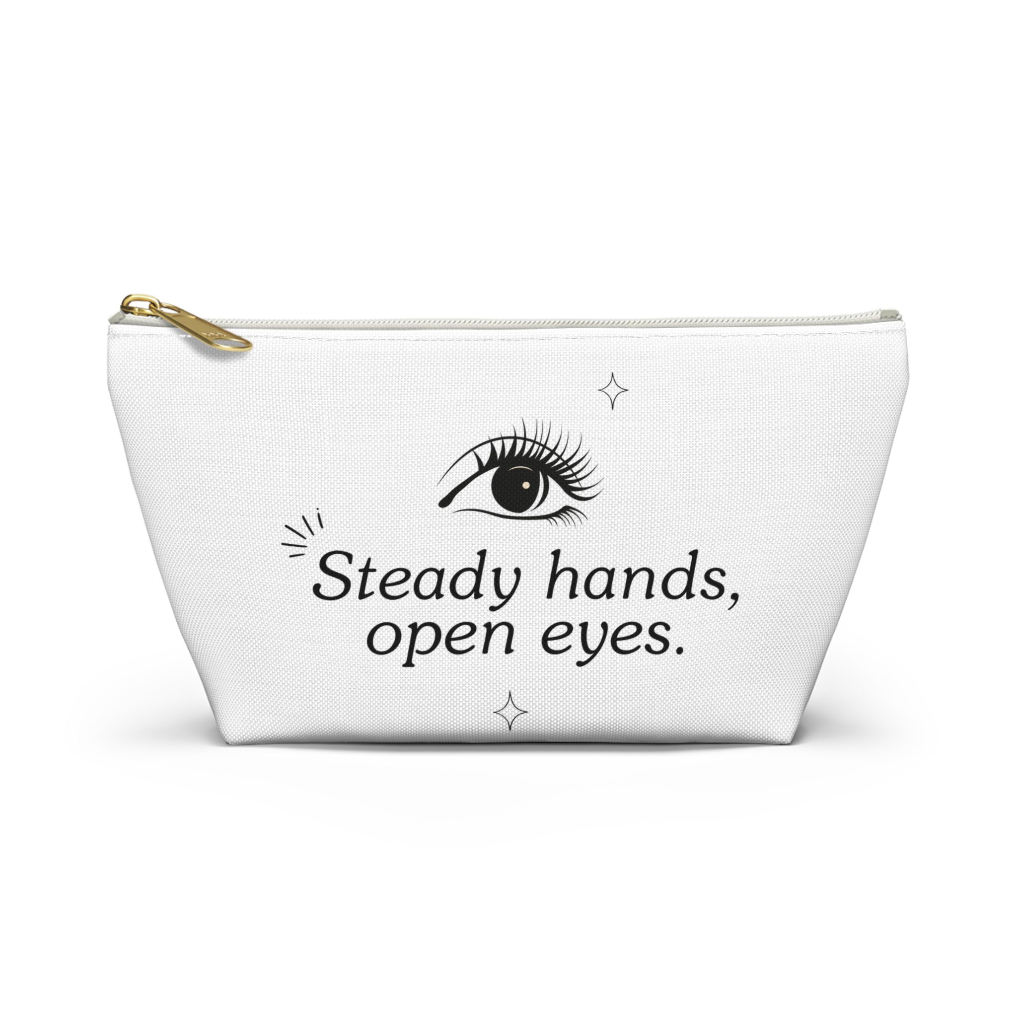 Accessory Pouch — “Steady hands, open eyes.” Cosmetic & Makeup Bag - Image 5
