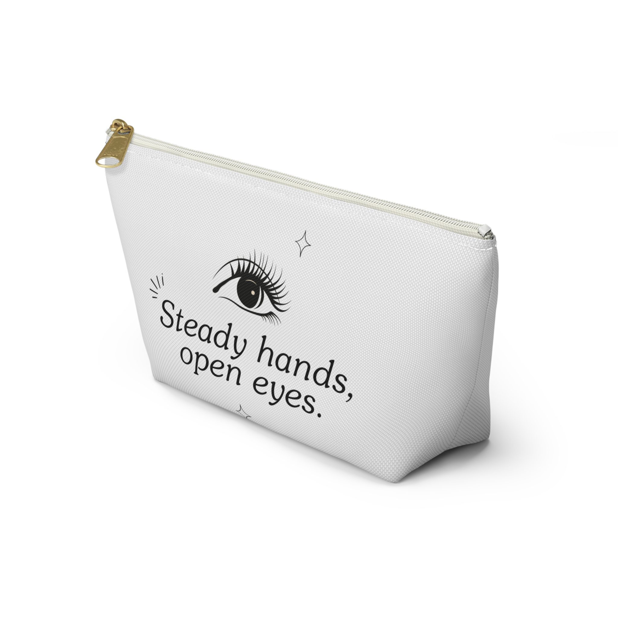 Accessory Pouch — “Steady hands, open eyes.” Cosmetic & Makeup Bag - Image 7