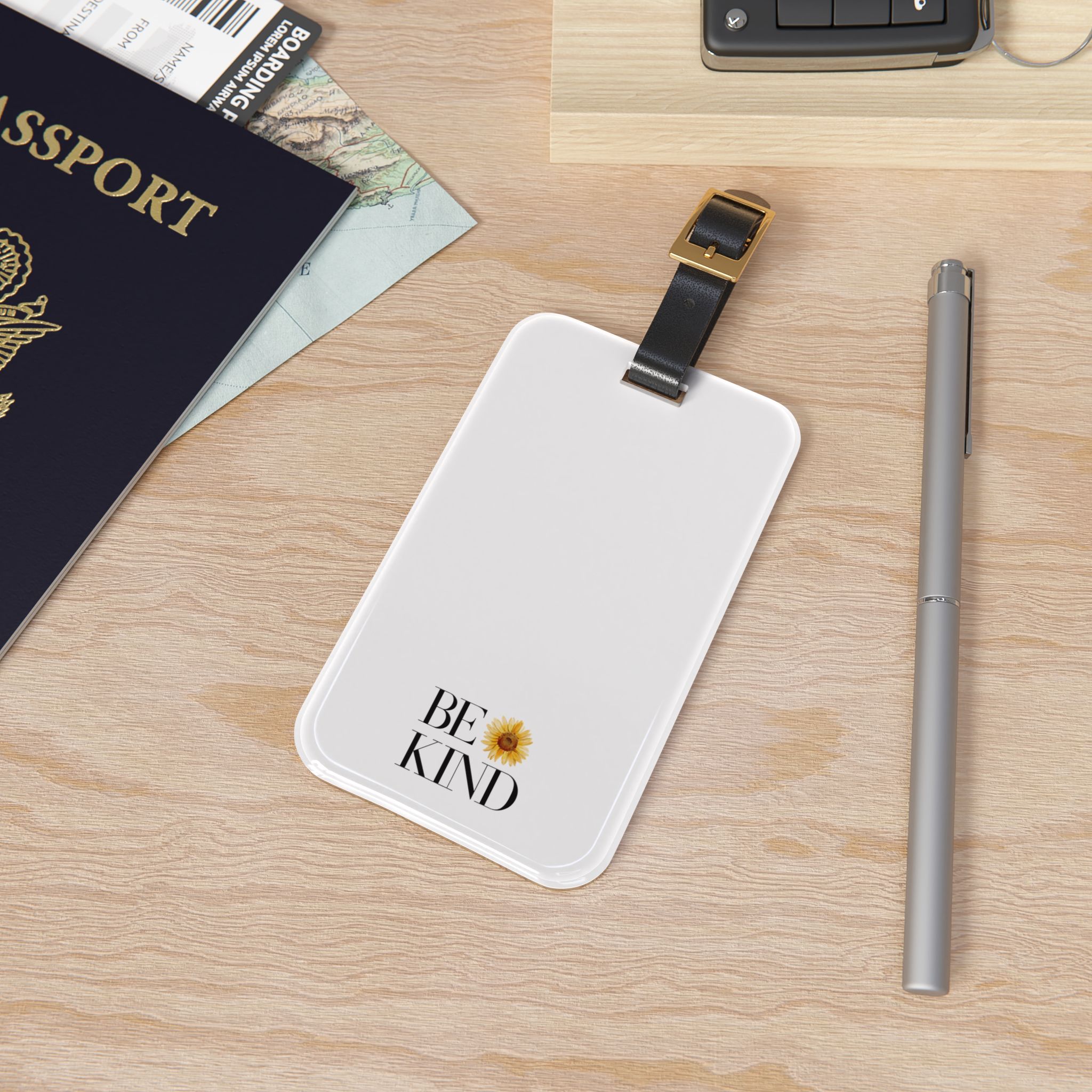 Be Kind Sunflower Luggage Tag - Image 4