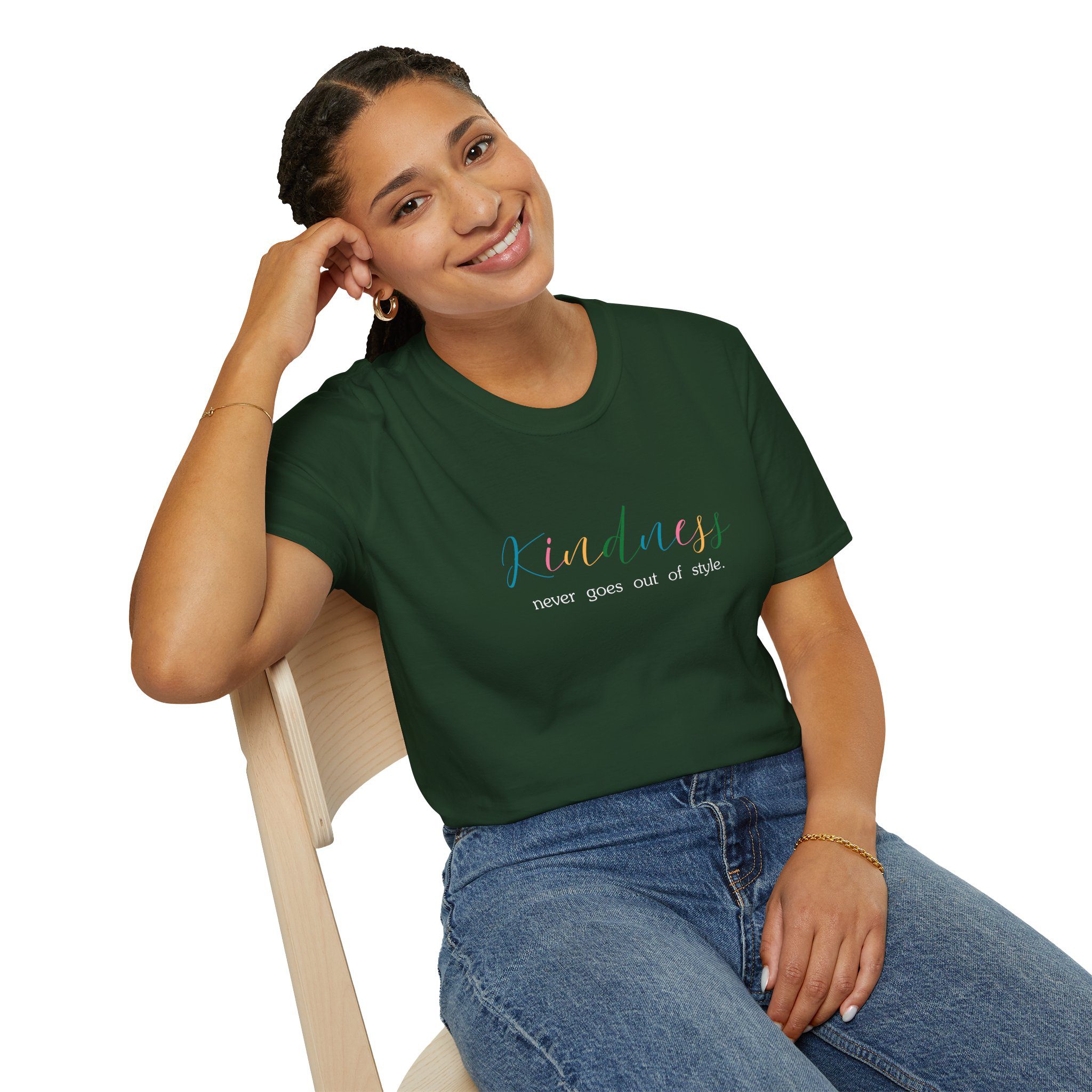 Kindness Colorful Tee — "Kindness Never Goes Out of Style" - Image 6
