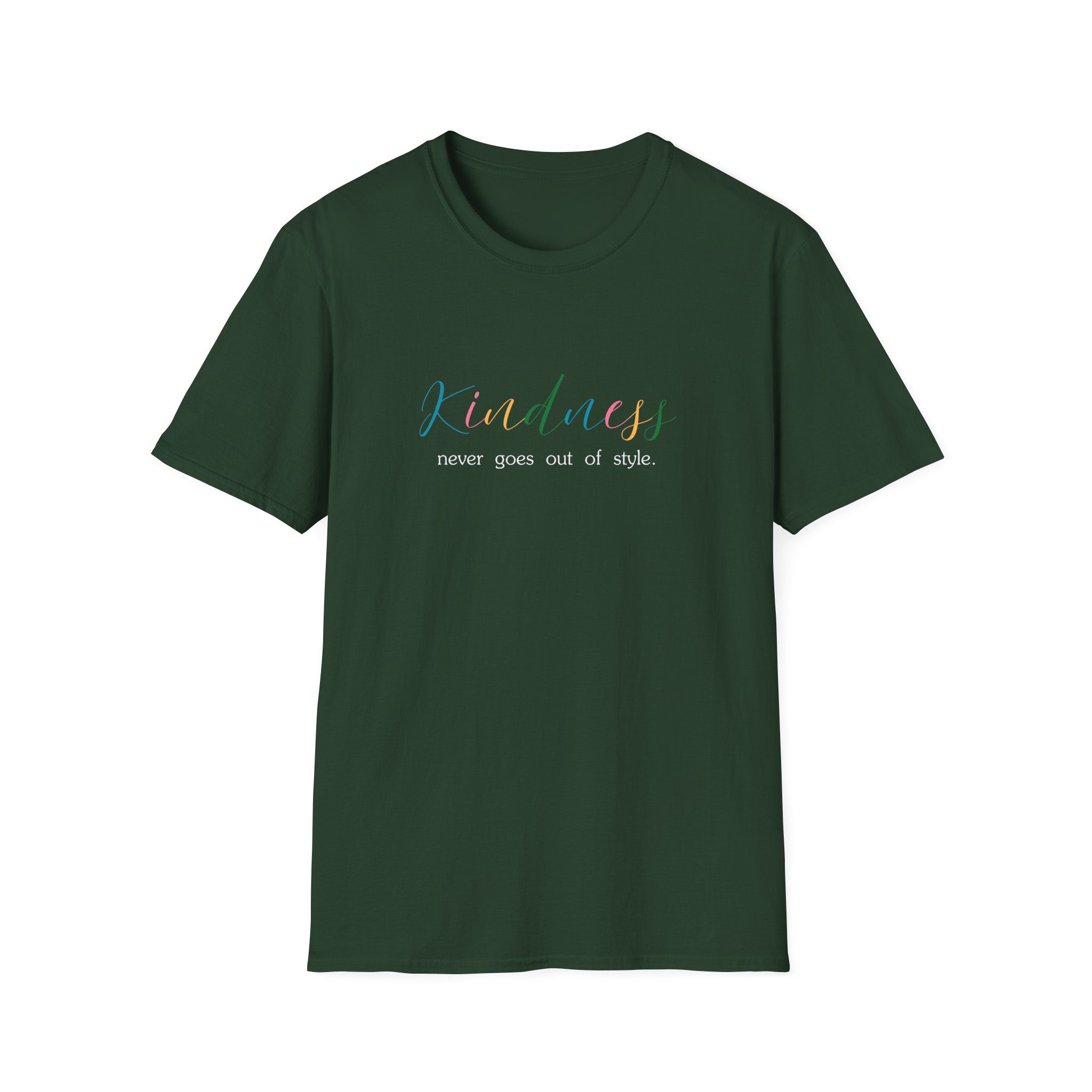 Kindness Colorful Tee — "Kindness Never Goes Out of Style" - Image 4